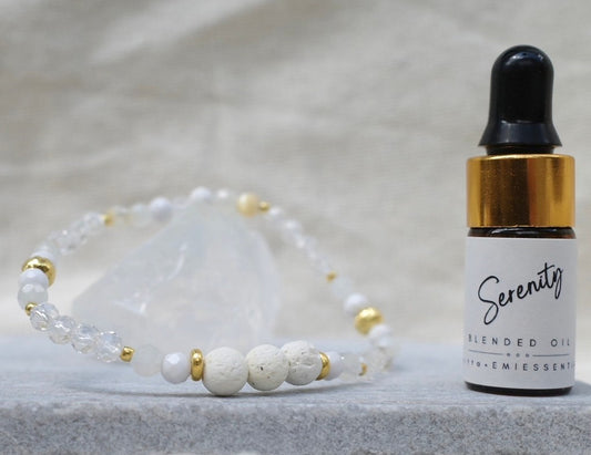 【&e】Aroma bracelet ~White × Serenity~
