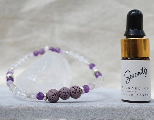 【&e】Aroma bracelet ~Purple × Serenity~